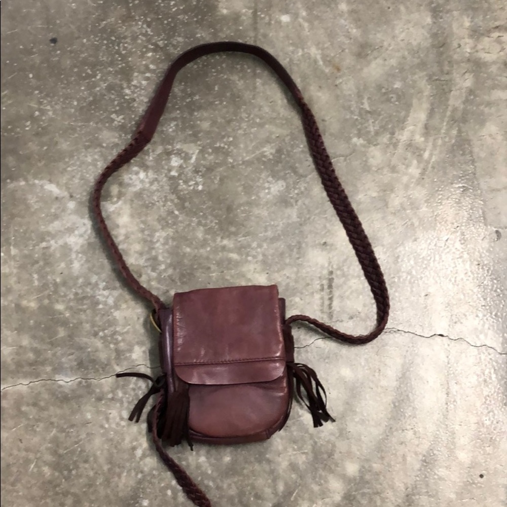 Purple leather Nordstrom’s brand purse